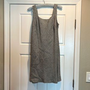 Cute gingham A line dress with pocket size 12